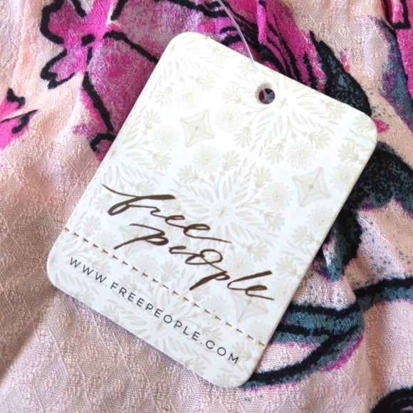 NWT Free People Hot Tropics Tank In Dark Combo - Picture 6 of 7